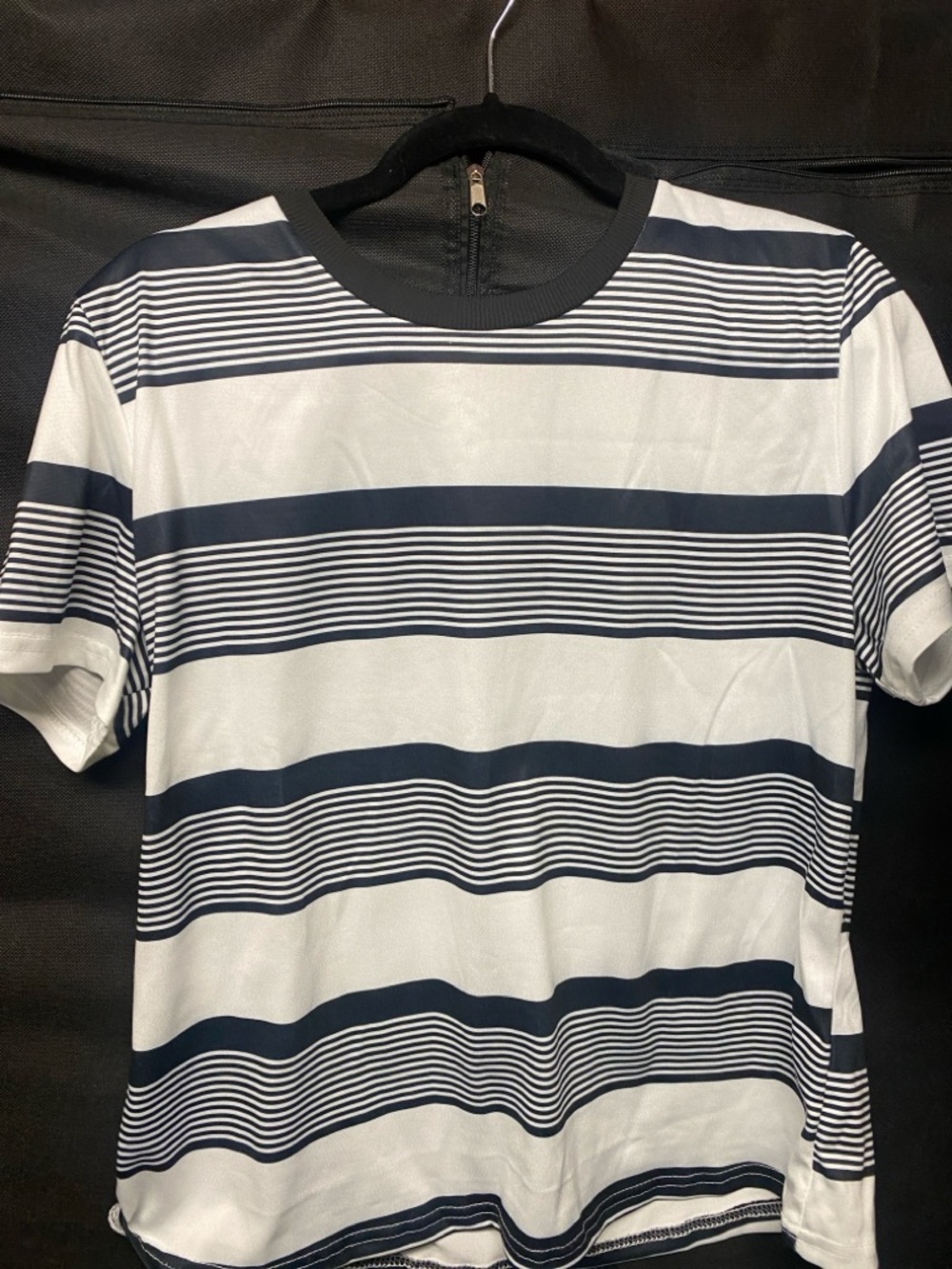 Black and White Striped Women’s Short Set - Picture 6 of 6